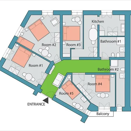 Bigfamilyflats - Colosseo Termini Apartament *